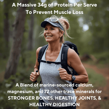 Person over 50 feeling strong and active, fuelled by our whey protein for age-related muscle loss